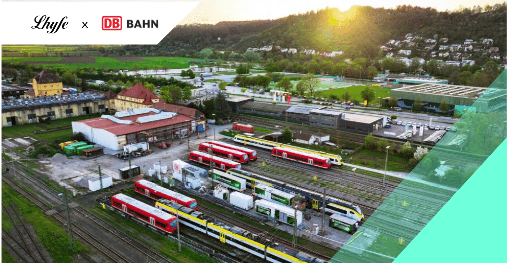 Lhyfe und Deutsche Bahn kooperieren für den Einsatz von klimaneutralen Zügen dank grünem Wasserstoff